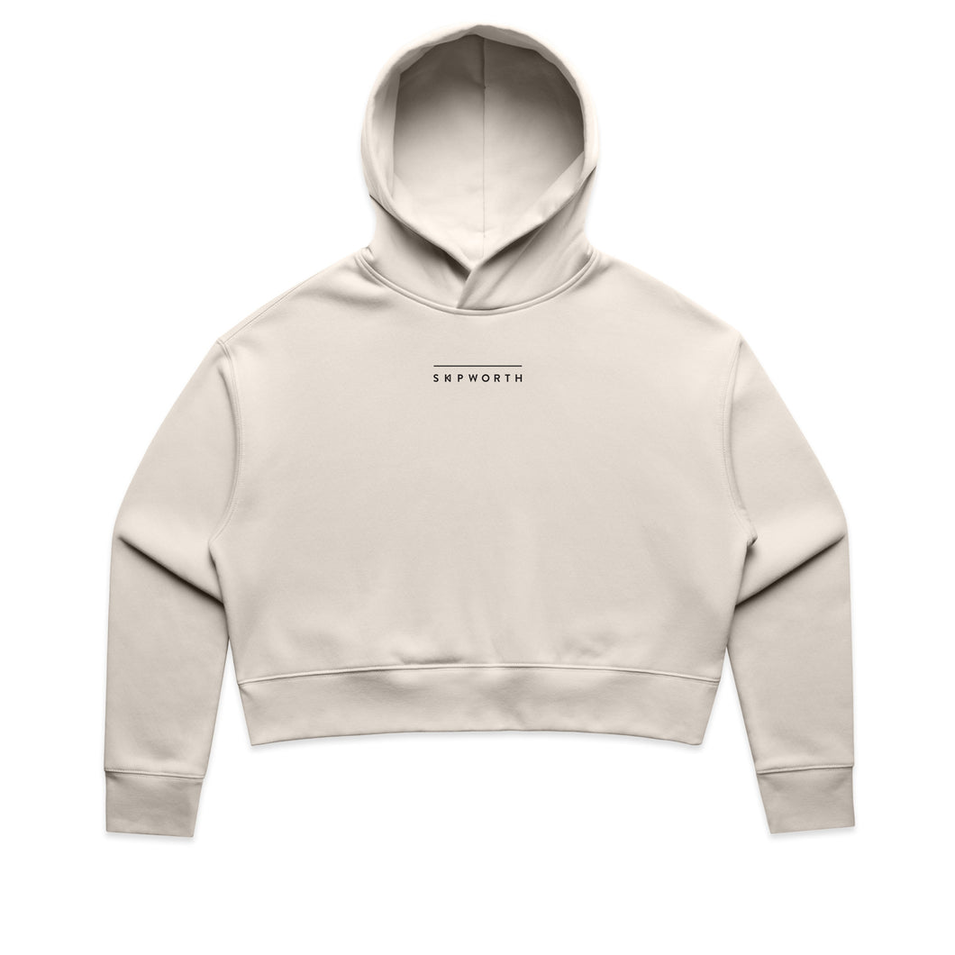 Signature Crop Hoodie Womens